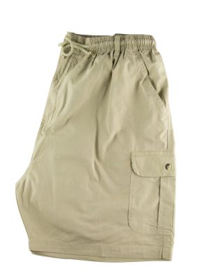 Bermuda Toile Coton Beige Stormylife du 2XL au 5XL