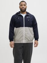 Blouson &agrave; Capuche Bleu Marine Jack&Jones du 3XL au 8XL