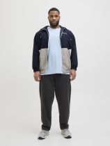 Blouson &agrave; Capuche Bleu Marine Jack&Jones du 3XL au 8XL