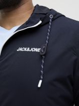 Blouson &agrave; Capuche Bleu Marine Jack&Jones du 3XL au 8XL