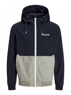 Blouson � Capuche Bleu Marine Jack&Jones du 3XL au 8XL