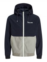 Blouson &agrave; Capuche Bleu Marine Jack&Jones du 3XL au 8XL