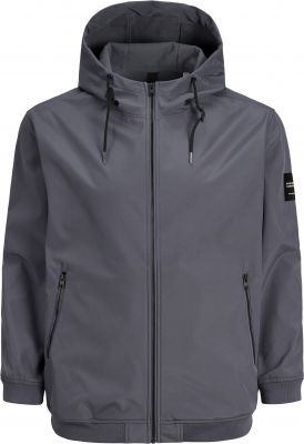 Blouson � Capuche Softshell Gris Jack&Jones du 3XL au 8XL