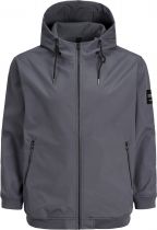 Blouson � Capuche Softshell Gris Jack&Jones du 3XL au 8XL