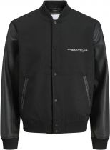 Blouson Teddy Noir Jack&Jones du 3XL au 8XL