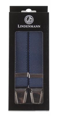 Bretelles Grande taille Bleu Marine � Pois Lindenmann