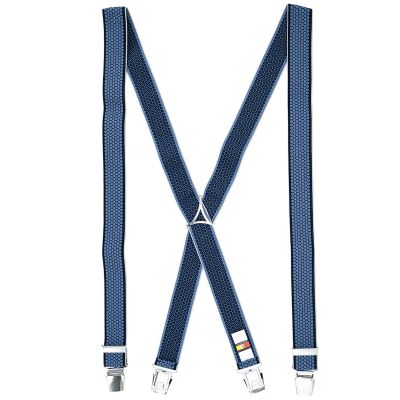 Bretelles Grande Taille Unies Bleu-Gris LINDENMANN