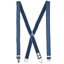 Bretelles Grande Taille Unies Bleu-Gris LINDENMANN