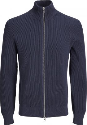 Cardigan Zip Bleu Marine Jack&Jones du 3XL au 8XL