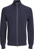 Cardigan Zip Bleu Marine Jack&Jones du 3XL au 8XL