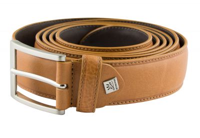 Ceinture de Cuir Marron Clair de 120 � 170 cm Lindenmann