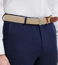 Ceinture Textile Tressée Beige Duke du 2XL au 6XL