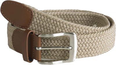 Ceinture Textile Tress�e Beige Duke du 2XL au 6XL