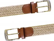 Ceinture Textile Tressée Beige Duke du 2XL au 6XL