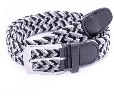 Ceinture Textile Tress�e Grise Duke Du 2XL au 8XL