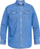 Chemise Jean Bleu Grande Taille Homme WESTERN de DUKE du 1XL au 8XL