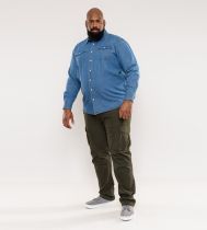 Chemise Jean Bleu Grande Taille Homme WESTERN de DUKE du 1XL au 8XL