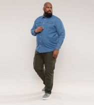 Chemise Jean Bleu Grande Taille Homme WESTERN de DUKE du 1XL au 8XL