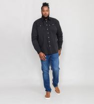 Chemise Jean Noir Grande Taille Homme WESTERN de DUKE du 1XL au 6XL