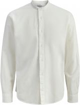 Chemise Lin Manches Longues Blanche Jack&Jones du 3XL au 8XL