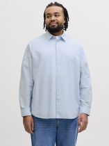 Chemise Lin Manches Longues Bleue du 3XL au 8XL