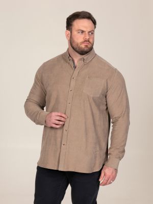 Chemise Manches Longues Beige Duke Du 3XL au 8XL