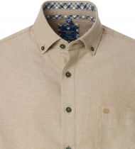 Chemise Manches Longues Beige Redmond du 2XL au 6XL