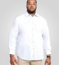 Chemise Manches Longues Blanche Duke Du 2XL au 8XL
