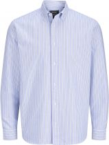 Chemise Manches Longues Bleu � Rayures Jack&Jones du 3XL au 8XL