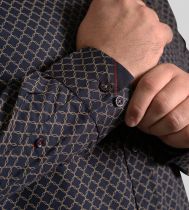 Chemise Manches Longues Bleu Marine  Du 3XL au 6XL