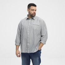 Chemise Manches Longues Bleu Marine All Size du 3XL au 8XL