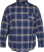 Chemise Manches Longues Bleu Marine All Size du 3XL au 8XL