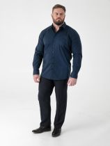 Chemise Manches Longues Bleu Marine Duke du 2XL au 8XL