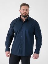 Chemise Manches Longues Bleu Marine Duke du 2XL au 8XL