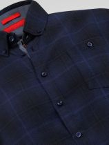 Chemise Manches Longues Bleu Marine Duke Du 3XL au 6XL