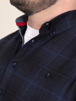 Chemise Manches Longues Bleu Marine Duke Du 3XL au 6XL