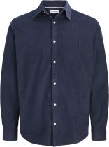 Chemise Manches Longues Bleu Marine Jack&Jones du 3XL au 8XL