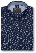 Chemise Manches Longues Bleu Marine Kam du 2XL au 8XL