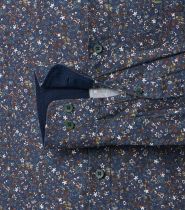 Chemise Manches Longues Bleu Marine Redmond du 2XL au 6XL