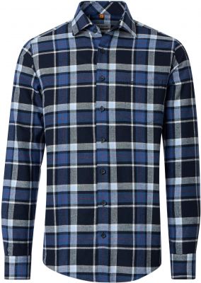 Chemise Manches Longues Bleu Marine Redmond du 3XL au 6XL
