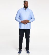 Chemise Manches Longues Bleue Duke Du 2XL au 8XL