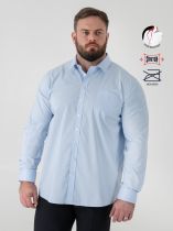 Chemise Manches Longues Bleue Duke du 2XL au 8XL
