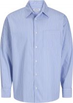 Chemise Manches Longues Bleue Jack&Jones du 3XL au 8XL