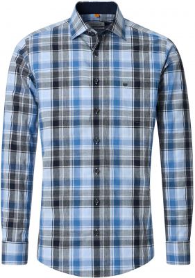 Chemise Manches Longues Bleue Redmond du 2XL au 6XL