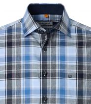 Chemise Manches Longues Bleue Redmond du 2XL au 6XL
