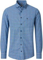 Chemise Manches Longues Bleue Redmond du 2XL au 6XL
