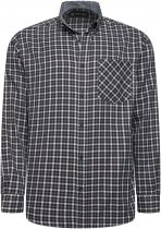 Chemise Manches Longues Grise Kam du 3XL au 8XL