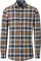 Chemise Manches Longues Marron Redmond du 2XL au 6XL