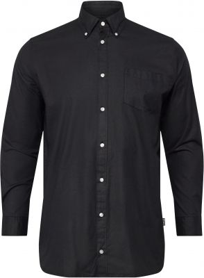 Chemise Manches Longues Noire All Size du 3XL au 8XL