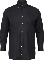 Chemise Manches Longues Noire All Size du 3XL au 8XL